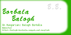 borbala balogh business card